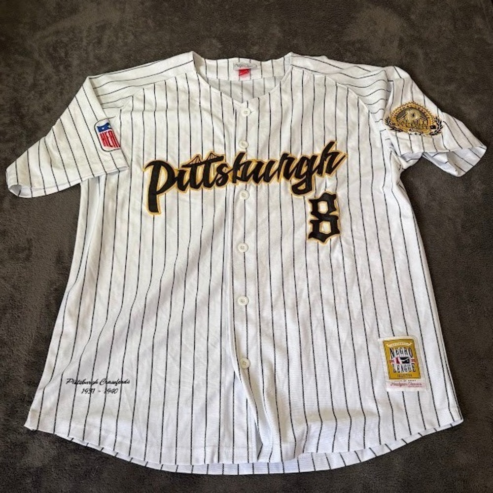 Headgear Classics Pittsburgh Crawfords Negro League Baseball Jersey White 3XL